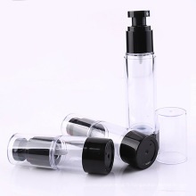 Bouteille sans air cosmétique en plastique de 15ml / 30ml / 50ml, bouteille sans air ronde en plastique, cosmétique (NAB05)